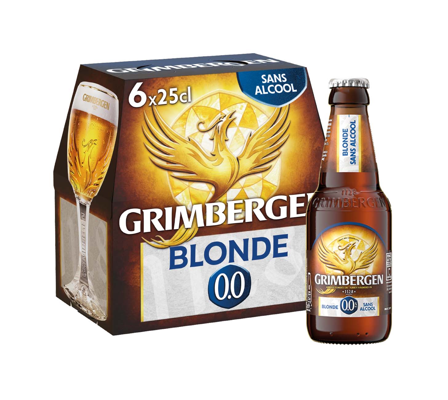 Bière Grimbergen Blonde : Grimbergen Blonde en bouteille